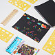 NBEADS DIY Scratchbook Scratch Stickers Notebook Sets DIY-NB0002-03-5