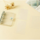 Mini raccoglitore ad anelli in pvc trasparente copertine trasparenti con 3 fogli di carta interna bianca ZXFQ-PW0001-122N-1