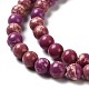 Brins de perles teintes en jaspe impérial synthétique G-D077-A01-01G-4