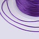 フラット弾性クリスタルストリング  弾性ビーズ糸  ストレッチブレスレット作り用  青紫色  0.5mm  約49.21ヤード（45m）/ロール X-EW-P002-0.5mm-A13-3