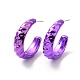 Boucles d'oreilles en acrylique à anneau torsadé EJEW-P251-24-2