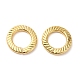 Acumular anillos de bronce enlace chapado KK-Z033-02G-1
