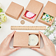BENECREAT 20 Pack Kraft Paper Drawer Box Festival Gift Wrapping Boxes Soap Jewelry Candy Weeding Party Favors Gift Packaging Boxes - Brown (3.26x3.26x1.3) CON-BC0004-32A-A-3