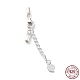 925 Sterling Silver Curb Chain Extender STER-G039-03C-S-1