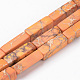 Synthetic Imperial Jasper Beads Strands G-R361-01H-4x13-1