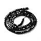 Natural Black Spinel Beads Strands G-D467-A04-01-2