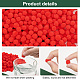 PH PandaHall 1000 Pieces Red Mini Wool Pompoms 10mm Crafts Balls Small Fluffy Pom Poms for DIY Creative Arts Crafts Christmas Project Hobby Supplies Party Holiday Decorations AJEW-PH0004-68-4