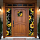 Cartello appeso in poliestere per decorazioni per il portico della porta d'ingresso dell'home office HJEW-WH0023-012-3
