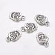 Mexico Holiday Day of the Dead Sugar Skull Tibetan Style Alloy Metal Pendants X-TIBEP-21061-AS-FF-1