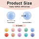 100 stücke 10 farben lebensmittelqualität umweltfreundliche silikonperlen SIL-TA0001-28-4