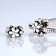 925 Thai Sterling Silber Emaille Kranz europäischen Perlen STER-FF0003-015-4