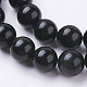 Naturale perle di ossidiana fili X-G-G099-10mm-24-3
