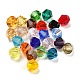1080 pièce de perle de verre transparente de 24 couleurs GLAA-H026-02-3