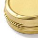 （見切り販売の境界線が破損している）丸いアルミ缶  アルミジャー  貯蔵容器  ゴールドカラー  7.1x2.5cm  容量：60ml（2.03fl.oz） CON-XCP0001-68G-4
