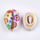 Printed Cowrie Shell Beads SSHEL-T007-16H-2