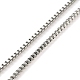 304 bracelet en acier inoxydable avec chaîne réglable en perles pour femme. BJEW-M307-01A-P-2
