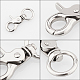 PandaHall 16 Pcs 2 Sizes Metal Lobster Claw Clasps Swivel Lanyards Trigger Snap Hooks Strap for Keychain PALLOY-PH0013-45P-5