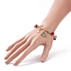 Emaille-Armband aus Weihnachtsbaum- und Sternlegierung BJEW-TA00154-3