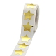 Étiquettes autocollantes en papier en forme d'étoile en feuille métallique X-DIY-E023-03-3