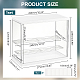 Boîtes d'affichage de figurines d'action acryliques rectangulaires assemblées ODIS-WH0017-096B-2