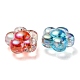 Placage uv perles acryliques transparentes irisées arc-en-ciel OACR-C007-11-3