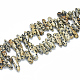 Natur Dalmatiner Jaspis Perlen Stränge X-G-S312-09-1