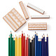 絵画＆デッサン用品  色鉛筆と木製スタンプ  ミックスカラー  177x7mm TOOL-TA0008-33-1