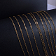 Sunnyclue 32feet / 10m catene a graffetta in oro bobina di collegamento collana alla rinfusa larghezza 2.6mm per le donne collana di gioielli braccialetto pendente che fa CHC-SC0001-01D-G-3