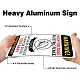 Panneaux d'avertissement en aluminium protégés contre les UV et étanches AJEW-WH0111-H01-4