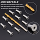 Unicraftale 1 Set 316 Stainless Steel Stemball Swage Dead Ends & Drill Bit FIND-UN0001-35-3