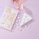 10 set di perline acriliche imitazione perla di stile OACR-YW0001-14-6