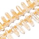 Chapelets de perles de citrine naturelle G-H247-05-1