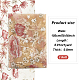 刺繍入りの花のポリエステルチュールレース生地  服飾材料  サクランボ色  150x0.08cm DIY-WH0449-31D-2