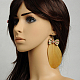 Fashion Feather Earrings EJEW-D006-60-2