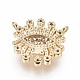 Brass Micro Pave Cubic Zirconia Charms ZIRC-L083-010G-2