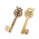 Tibétain alliage de zinc de style clés gros pendentifs PALLOY-EA10926Y-AG-NF-2