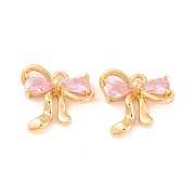 Латунные микро проложить кубического циркония подвески KK-S389-03G-01