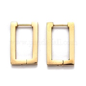 Серьги-кольца Huggie Hoop из нержавеющей стали 304 STAS-H156-10A-G