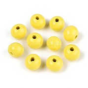 Круглые бусины из натурального дерева схима WOOD-A018-8mm-04