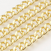 Brass Curb Chains KK-T018-09G