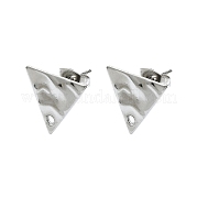304 Stainless Steel Stud Earring Findings STAS-L024-003P-02