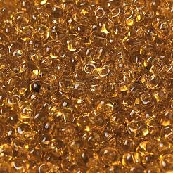 Perles de rocaille en verre de couleurs transparentes&nbsp;X1-SEED-P006-02A-15