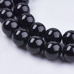 Brins de perles de tourmaline naturelle de qualité aa&nbsp;G-H1603-8mm