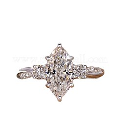 Messing Micro Pave klare Zirkonia Fingerringe&nbsp;FS-WG5249E-03