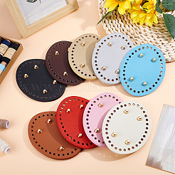 9 Stück 9 Farben Kunstleder Taschenböden&nbsp;DIY-ME0002-90