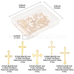 25pcs 5 Arten Messinganhänger&nbsp;KK-FS0001-51G