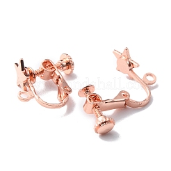 Ohrclips aus Messing mit Sternen&nbsp;KK-TAC0005-02RG