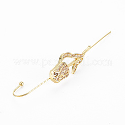 Boucle d'oreille fleur de tulipe&nbsp;EJEW-N099-008-NF