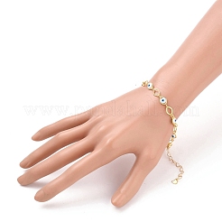 Braccialetti in ottone con maglia a occhio di cavallo&nbsp;BJEW-JB05628