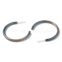 Orecchini a bottone in ceramica con zirconi e bioceramica ipoallergenica&nbsp;EJEW-Z023-01I-01